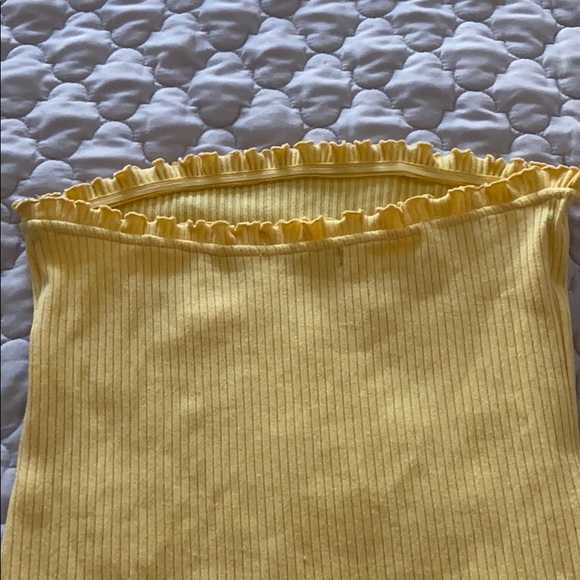 Women’s yellow strapless bodysuit - Picture 3 of 3